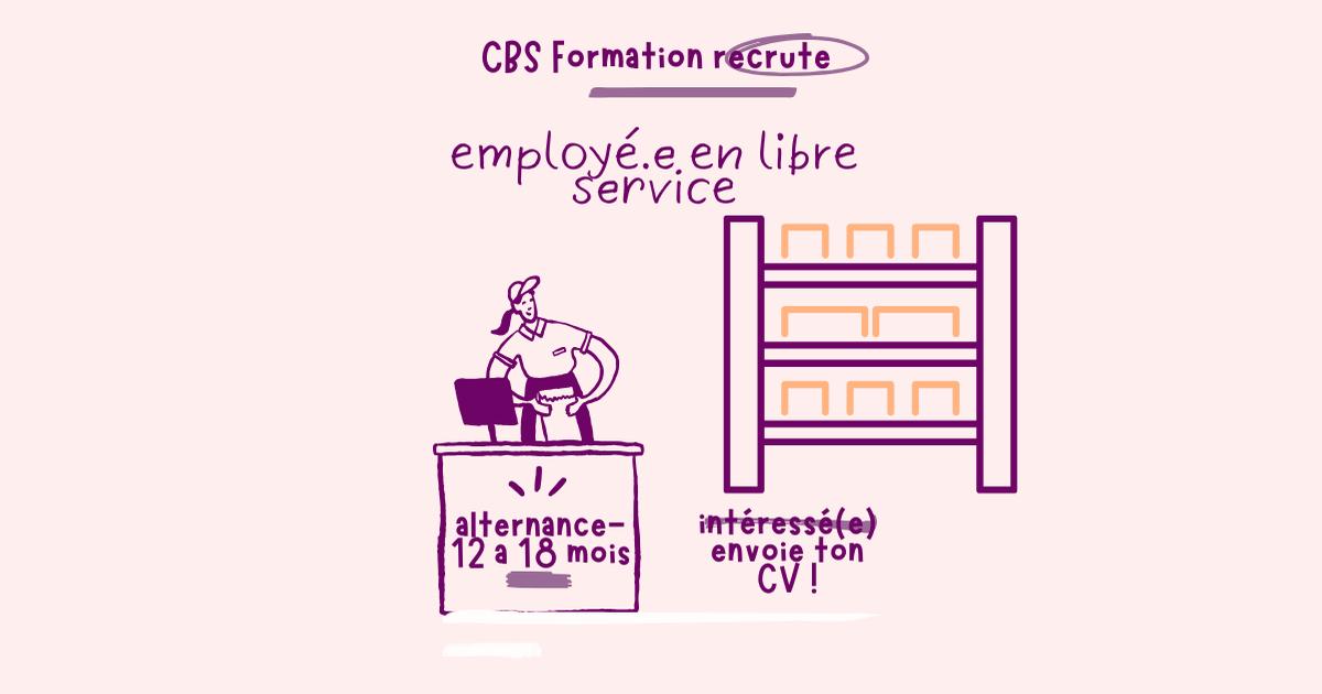 Employé polyvalent libre service H/FI Saint Paul-Saint Gilles I CBS Formation