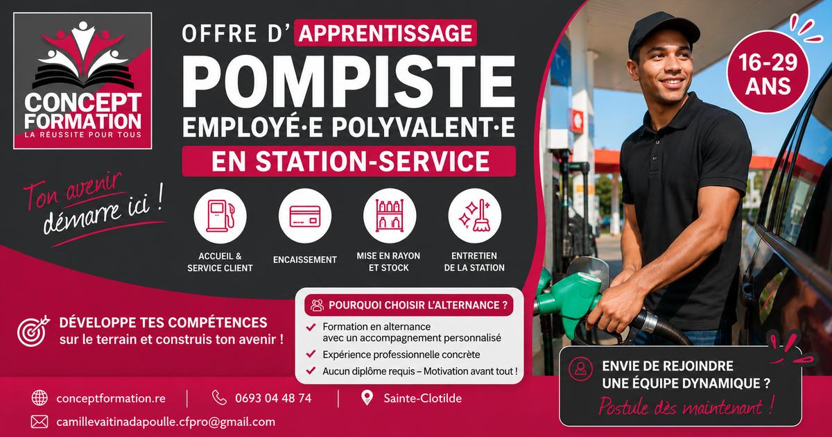 Pompiste – Employé(e) de station-service H/F