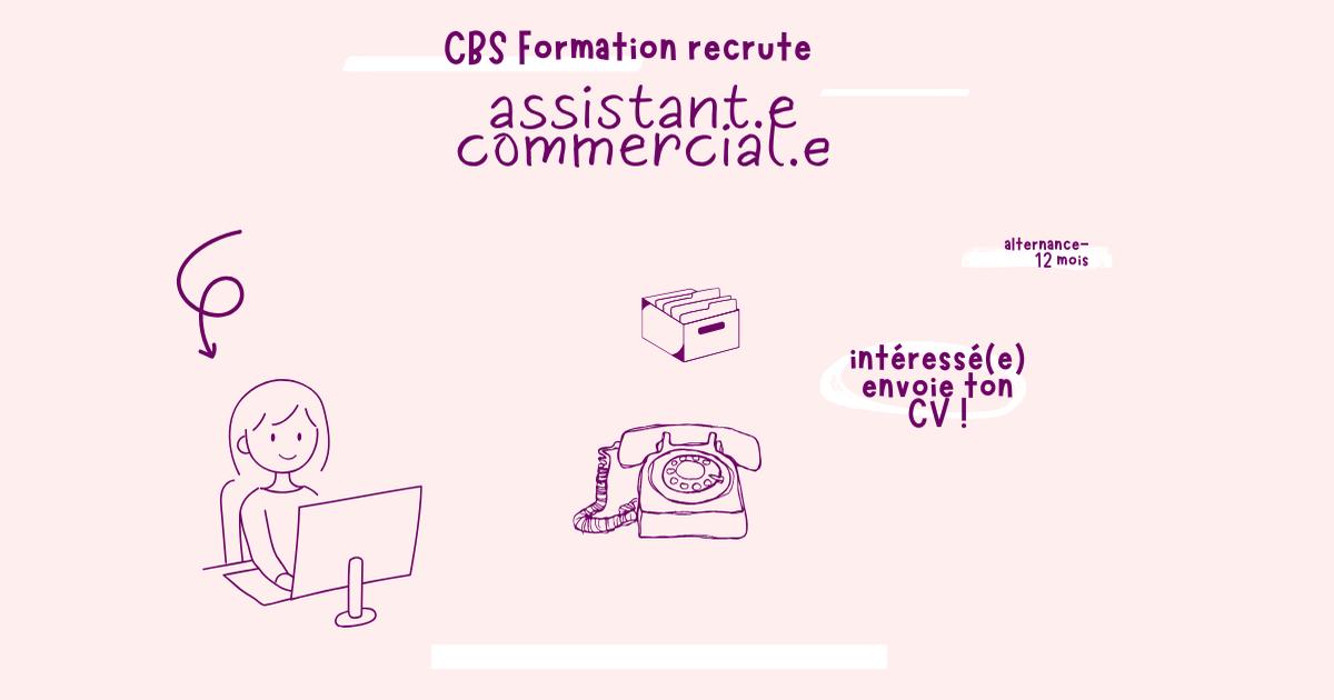 Assistant(e) administratif(ive) et commercial(e) en apprentissage  I H/F I LE PORT I CBS FORMATION