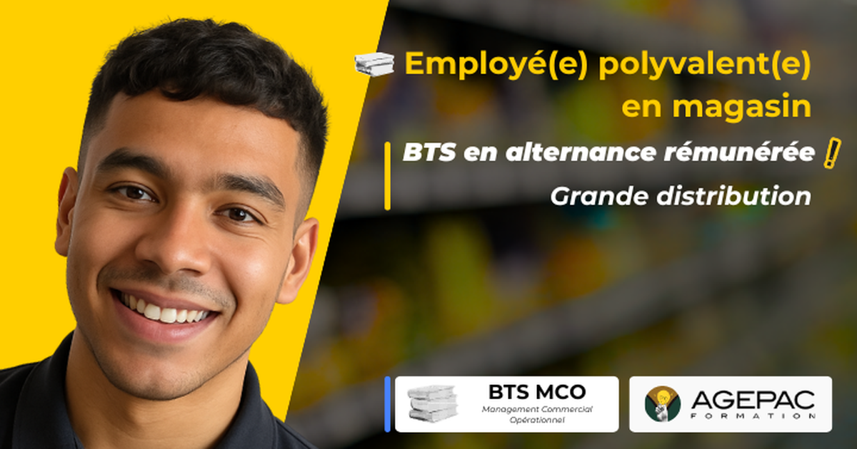 Agent(e) Polyvalent(e) Commerce (H/F) - BTS MCO en alternance dans une Grande Surface | REF00604