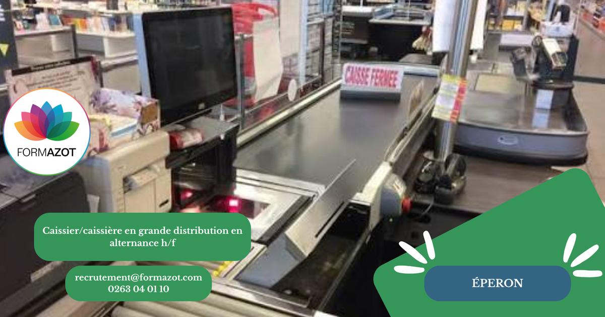 Caissier / Caissière en grande distribution en alternance H/F Saint Paul