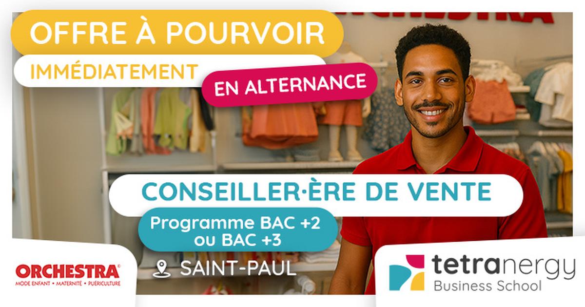 VENDEUR·SE EN MAGASIN DE PUÉRICULTURE (Saint-Paul)