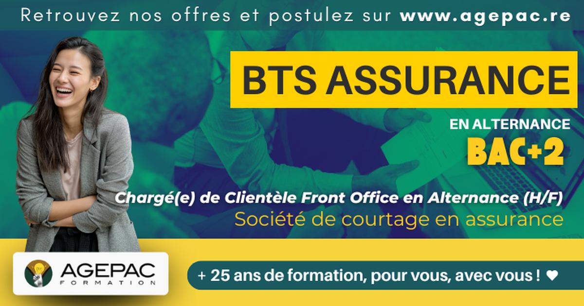 Chargé(e) de Clientèle Front Office en Alternance - Société de courtage en assurance - BTS ASSURANCE en alternance