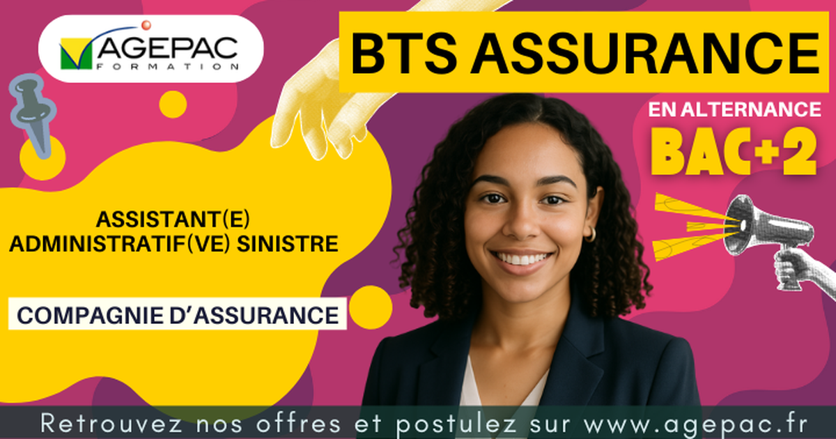 Assistant(e) administratif(ve) sinistre (H/F) - BTS ASSURANCE en Alternance dans une compagnie d'assurance | REF0020