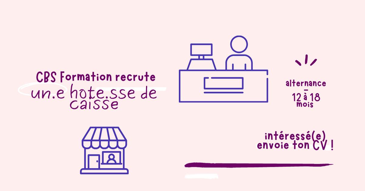 Hote de caisse  H/F en restauration rapide en apprentissage I Saint Gilles I CBS Formation