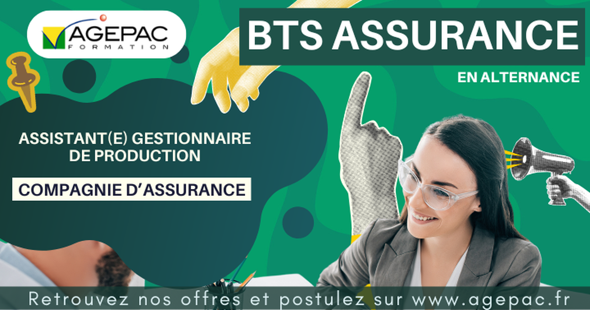 Gestionnaire de production H/F en Assurance - BTS ASSURANCE EN ALTERNANCE | Ref938