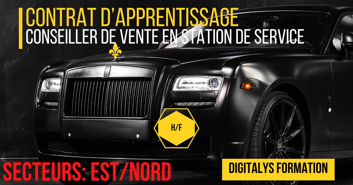 EMPLOYE COMMERCIAL STATION DE SERVICE SECTEUR NORD/EST - H/F CONTRAT APPRENTISSAGE