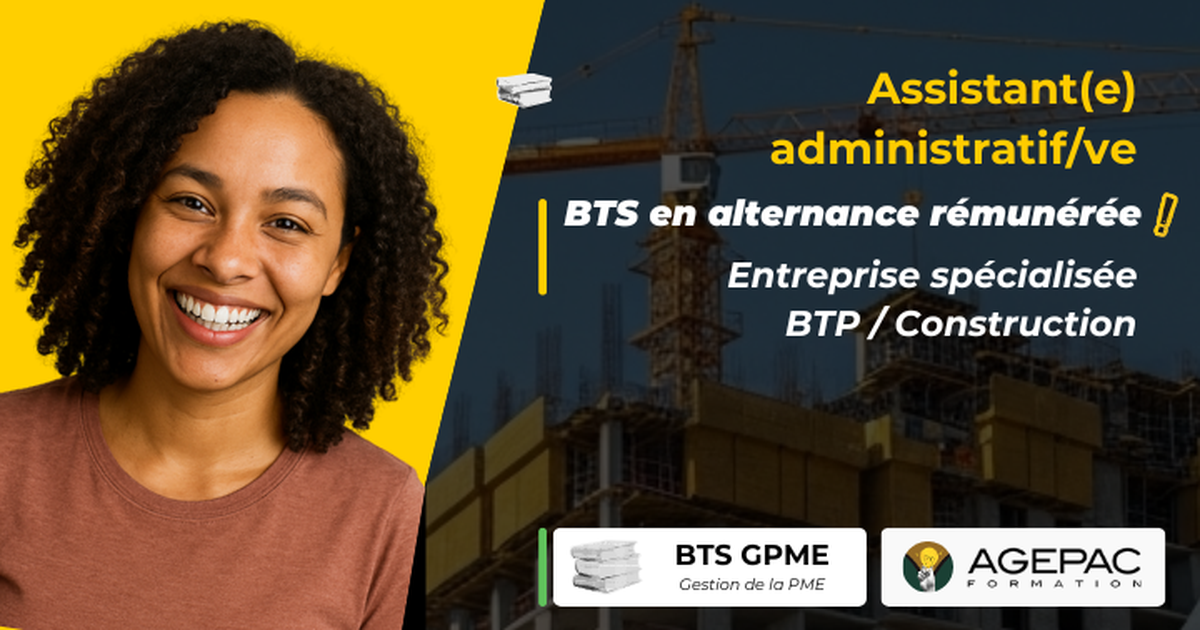 Secrétaire Administratif(ve) (H/F) - BTS GPME en Alternance au sein d'une entreprise du BTP | REF8002