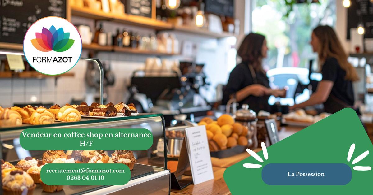 Vendeur en coffe shop en alternance H/F- Le Port
