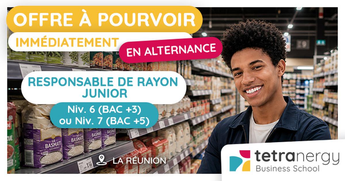RESPONSABLE DE RAYON JUNIOR (La Réunion)