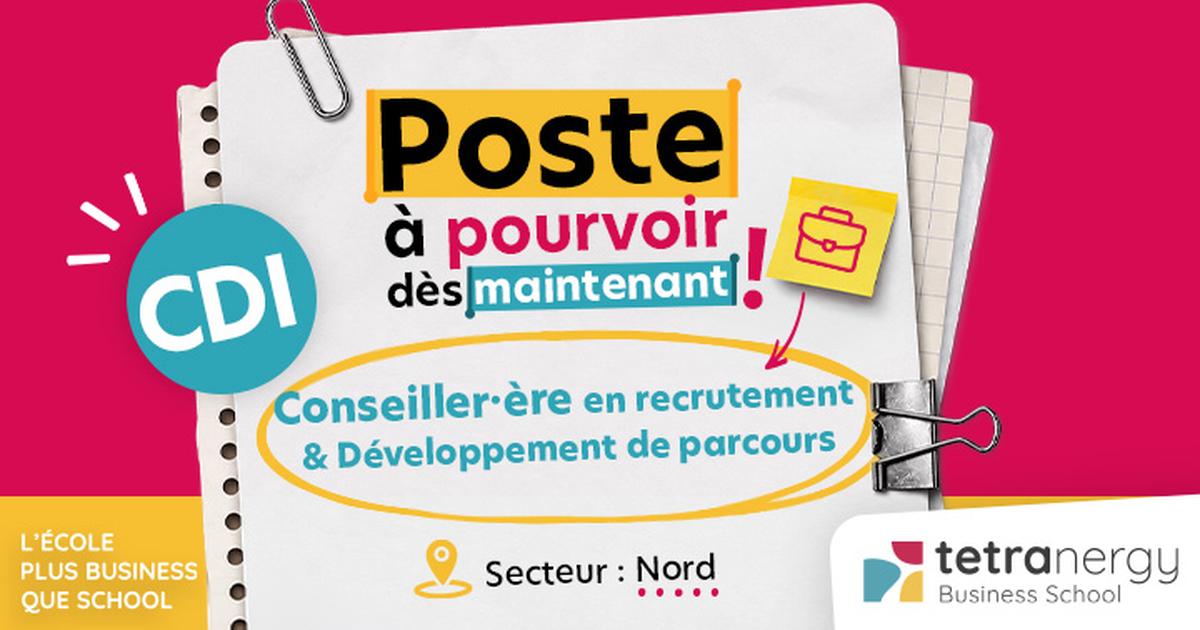 Conseiller·ère en recrutement et développement de parcours, secteur nord F/H - CDI