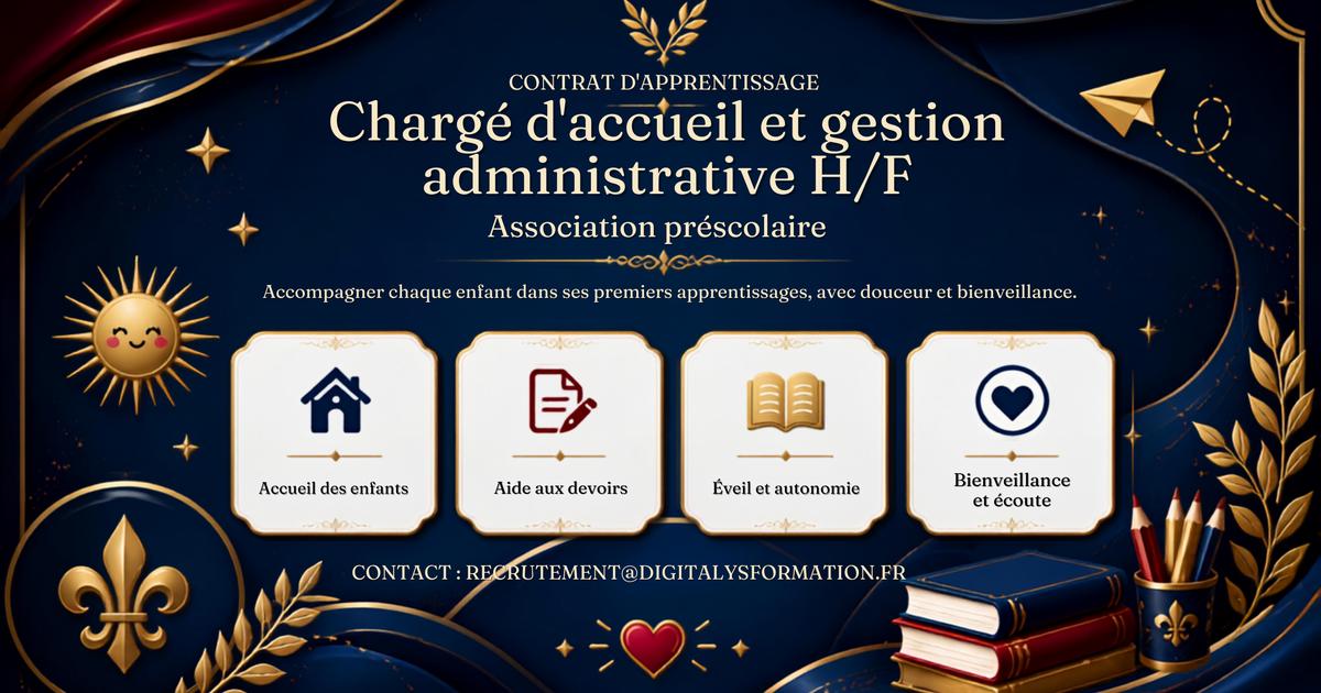 Apprenti(e) Assistant(e) Administratif(ve) et Accueil des Usagers (H/F)