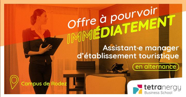 ASSISTANT·E MANAGER EN ÉTABLISSEMENT TOURISTIQUE (Albi)