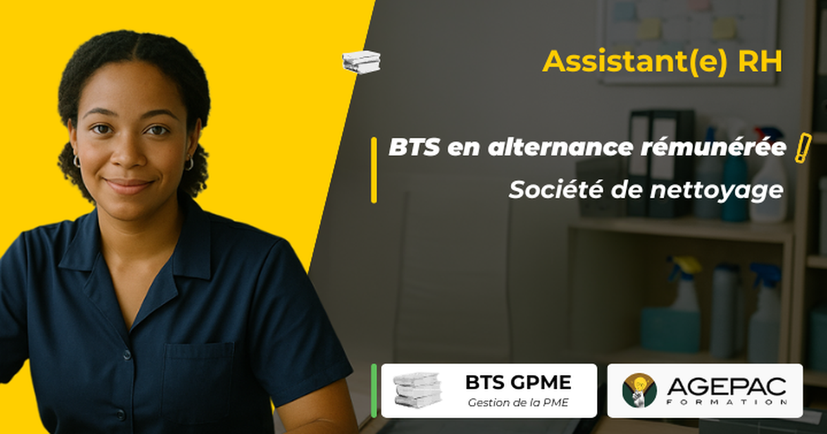 Assistant(e) Gestion du Personnel RH (H/F) - BTS GPME EN ALTERNANCE - Société de Nettoyage Professionnel  | REF9844