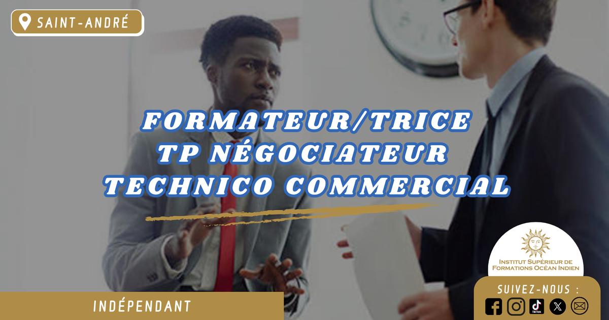 [ISFOI] Formateur/trice TP Négociateur Technico Commercial