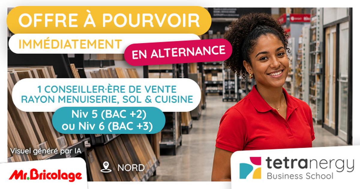 CONSEILLER·ÈRE DE VENTE – RAYON MENUISERIE, SOL & CUISINE (Sainte-Clotilde)