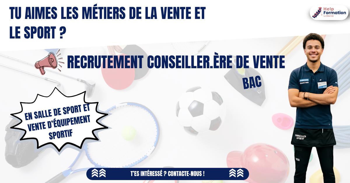 Conseiller.ère de vente en salle de sport et vente d'équipement sportif H/F