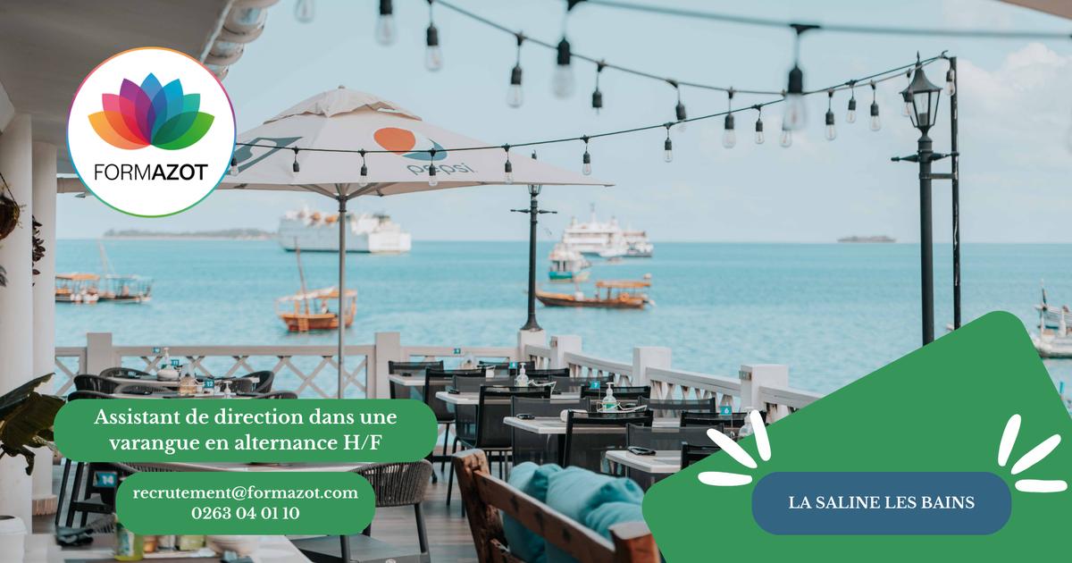 Assistant de direction dans une varangue en bord de mer en alternance H/F - (La Saline les Bains)