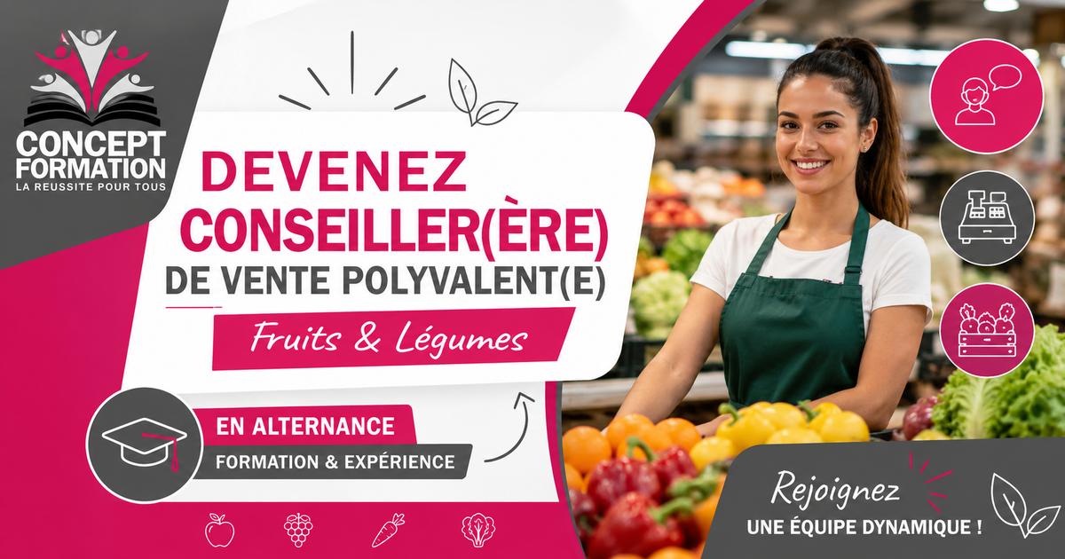 Conseiller de Vente Polyvalent Fruits et Légumes H/F